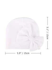 3sets Newborn Baby Double Layer Hat & Anti-Scratch Mittens Set, Breathable & Soft