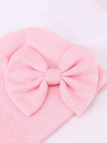 3sets Newborn Baby Double Layer Hat & Anti-Scratch Mittens Set, Breathable & Soft