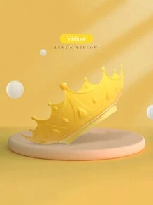1pc Crown Shaped Adjustable Elastic Baby Shower Cap, Waterproof Shampoo Bath Ion Cover, Ear/Eye Guard Design, Kid Shampoo Cap, Bath