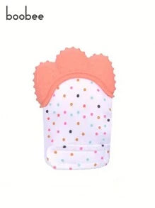 1pc Soft Breathable Silicone Gloves - Dotted Pattern, Suitable For Boys And Girls, Fit For Babies 3 Months And Above, Perfect For Baby Shower, Halloween, Christmas, New Year Gifts