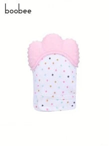 1pc Soft Breathable Silicone Gloves - Dotted Pattern, Suitable For Boys And Girls, Fit For Babies 3 Months And Above, Perfect For Baby Shower, Halloween, Christmas, New Year Gifts