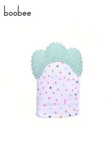 1pc Soft Breathable Silicone Gloves - Dotted Pattern, Suitable For Boys And Girls, Fit For Babies 3 Months And Above, Perfect For Baby Shower, Halloween, Christmas, New Year Gifts