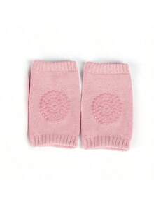 3pcs Baby Boys & Girls Knee Pads, Mixed Colors, Outdoor & Indoor Anti-Slip Crawling & Walking Leg Protector