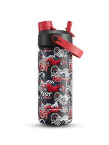 Powcan 18oz Insulated Water Bottle With 2-In-1 Straw Lid, 24 Hours Cold Retention, Leak-Proof, Stainless Steel Double Wall, Suitable For Sports, Fitness, Travel And School