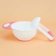 1pc Baby Hand-Powered Food Grinder, Infant & Toddler Feeding Puree Blender, Fruit/Vegetable Masher & Bowl Set, Feeding Utensils, Infant Care Supplies