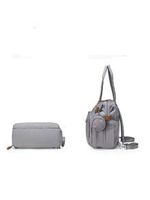 Portable Handbag Backpack Diaper Bag, Large Capacity Mommy Bag For Outdoor Use