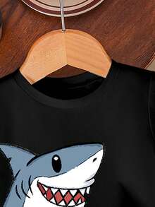SHEIN Playful Pals 2pcs Baby Boy Casual Comfortable Versatile Set