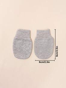 8 Pairs Newborn Solid Color Anti-Scratch Mittens, Suitable For Baby Boys And Girls Daily Wear, Full Finger Gloves, 0-6 Months, Perfect Newborn Gift