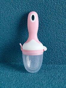 1pc Baby Fruit & Vegetable Teether, Cute Design Baby Food Feeder, Silicone Teething Stick, Anti-Bite Silicone Pacifier Holder