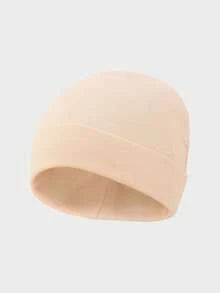 6pcs/Set 0-3M Newborn Cute Solid Color Knit Hat Set, Suitable For Autumn/Winter Daily Wear, Baby Beanie