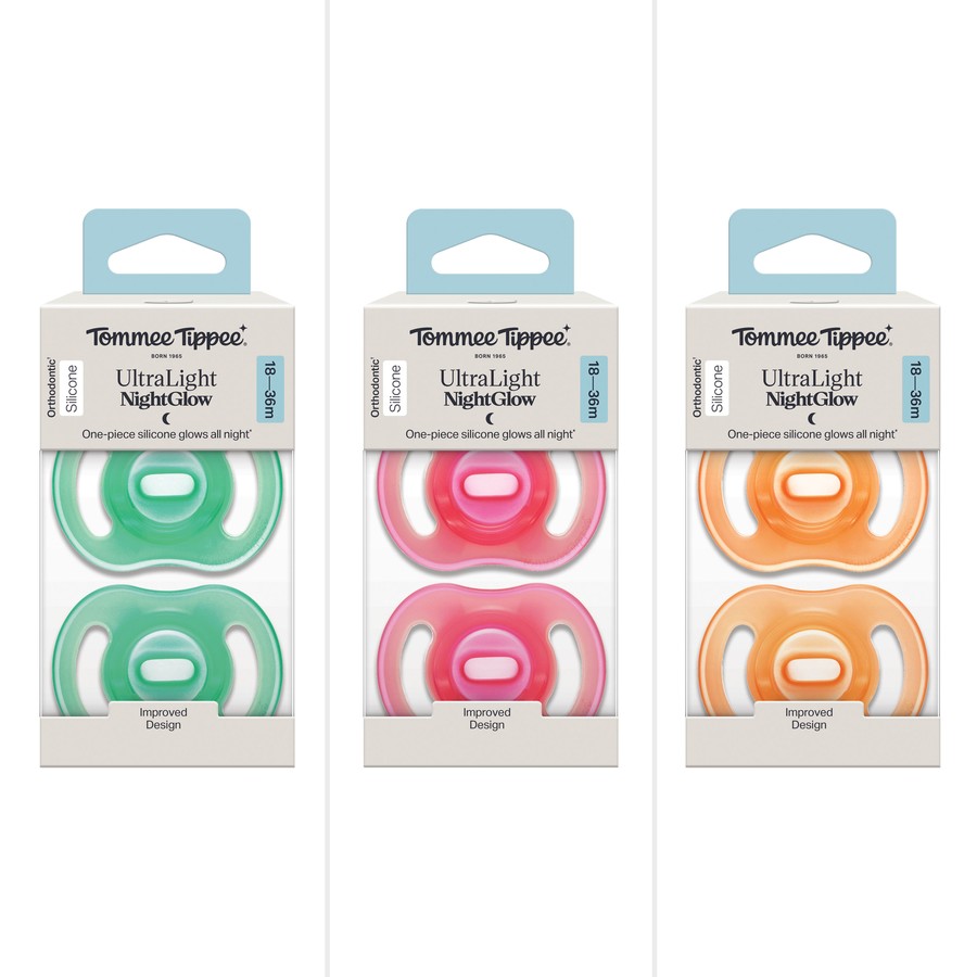 Tommee Tippee Ultra Light NightGlow Soother, 18-36 Month - Assorted*