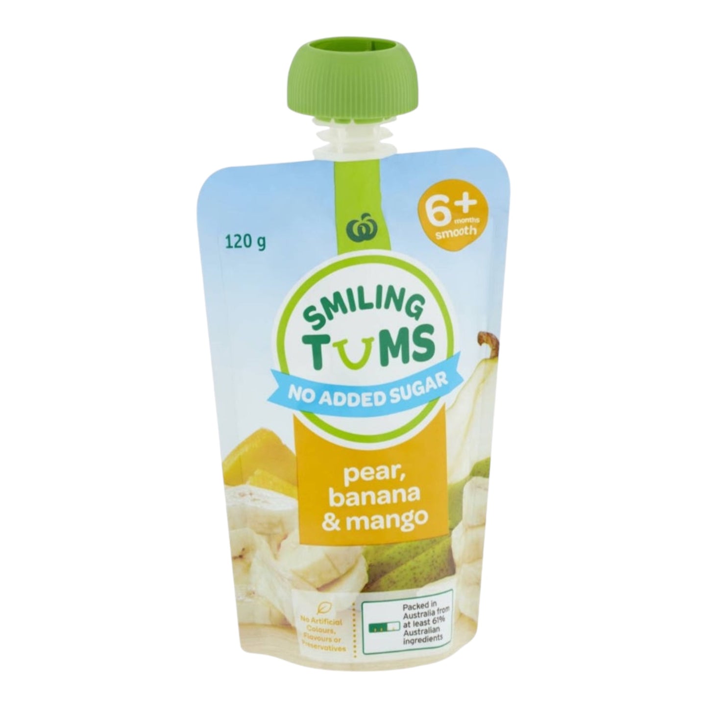 Smiling Tums Pear Banana & Mango 120g