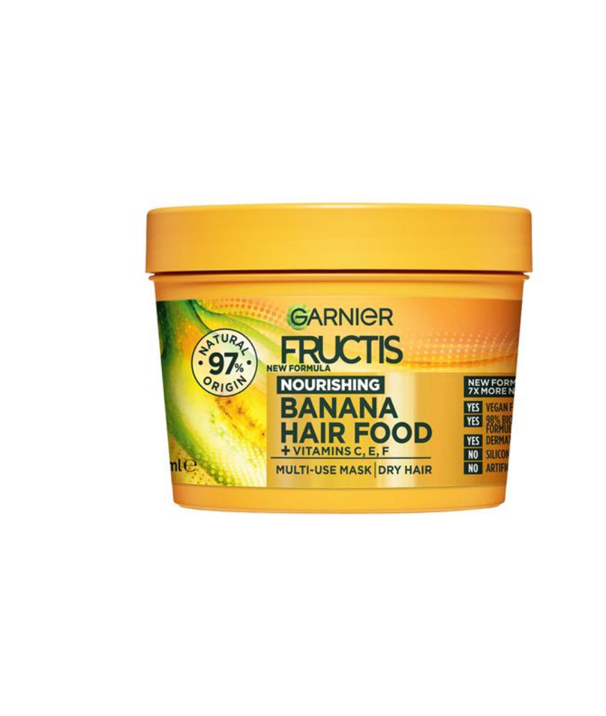 Garnier Fructis Hairfood 390ml Nourishing Banana 3-in-1 Mask Treatment For Dry Hair