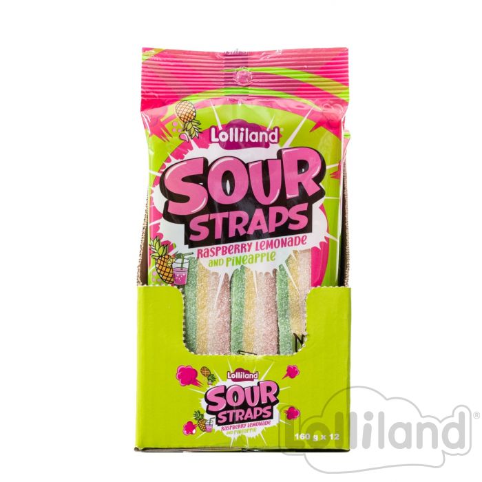 Sour Straps Raspberry Lemonade & Pineapple 160G