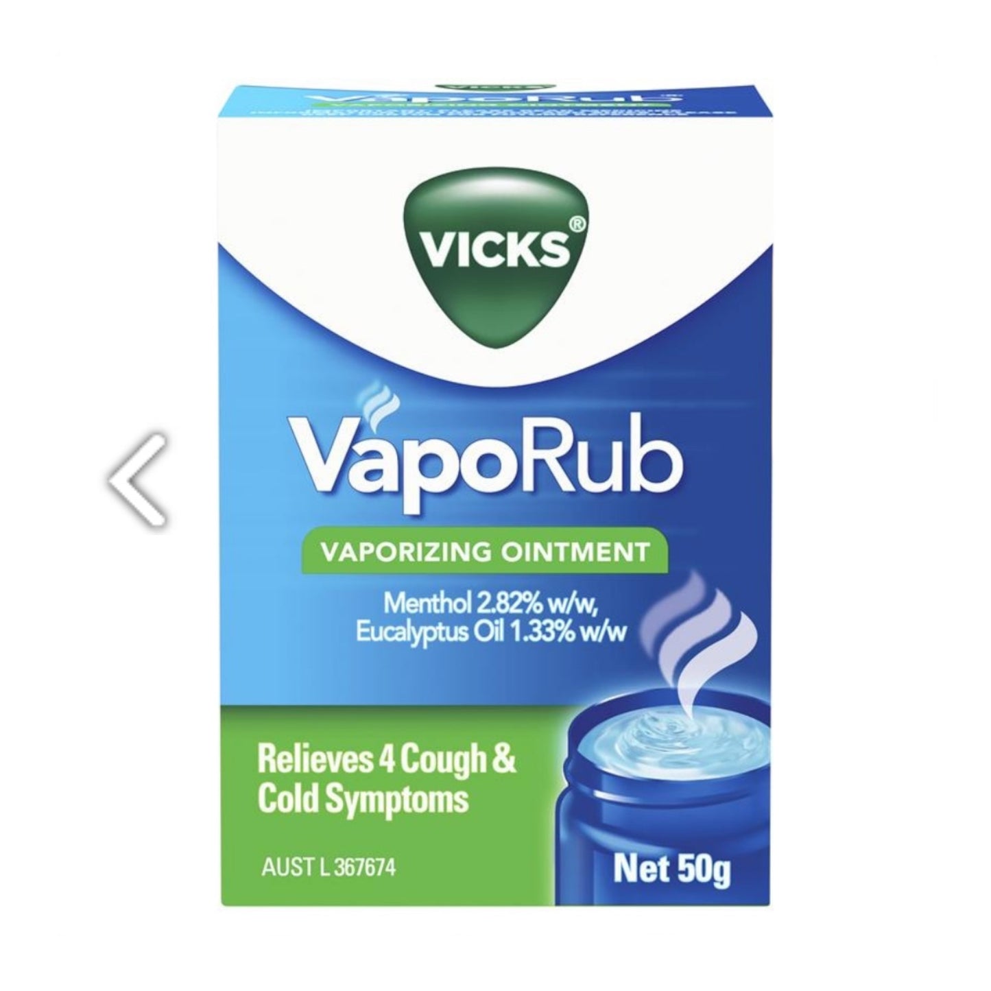 Vicks VapoRub Ointment Decongestant Chest Rub 50g