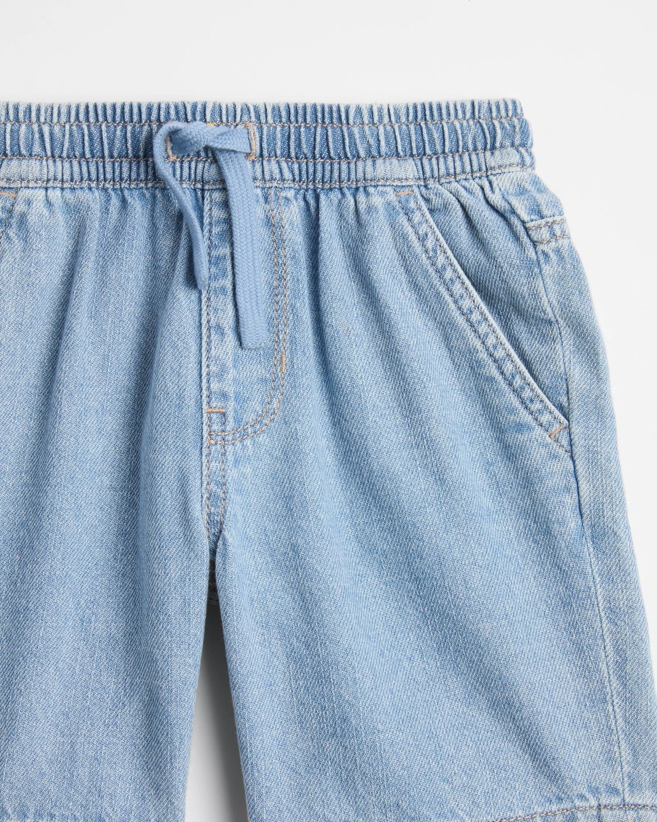 Denim Pull On Volley Shorts