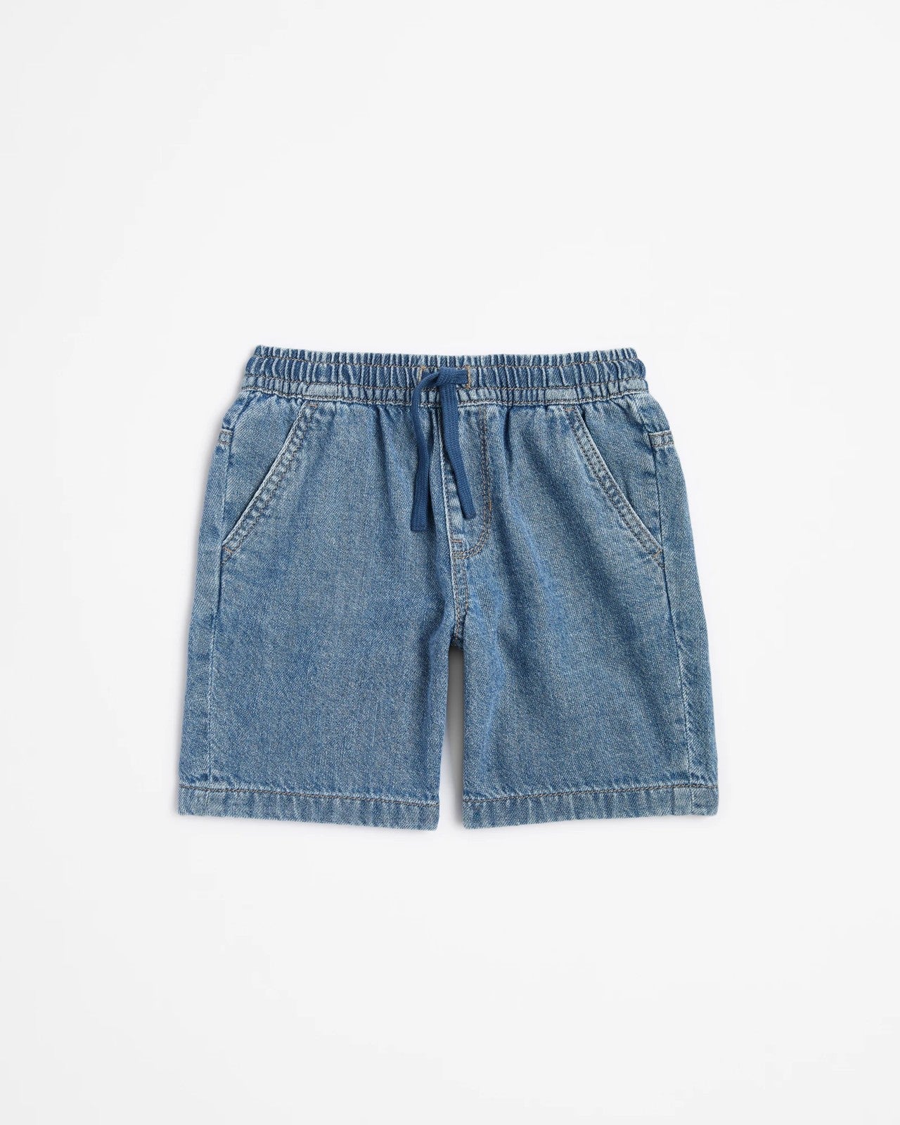 Denim Pull On Volley Shorts