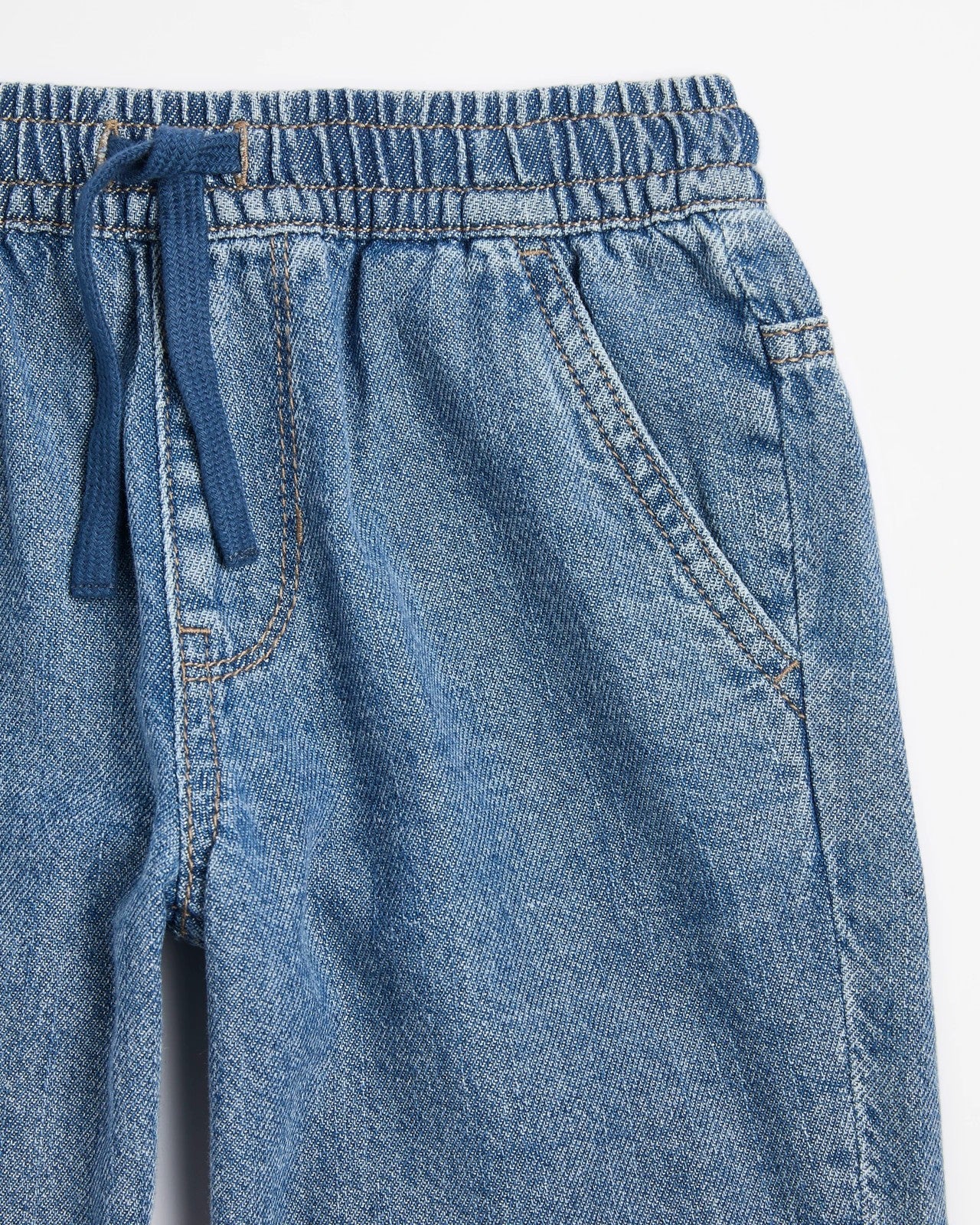 Denim Pull On Volley Shorts