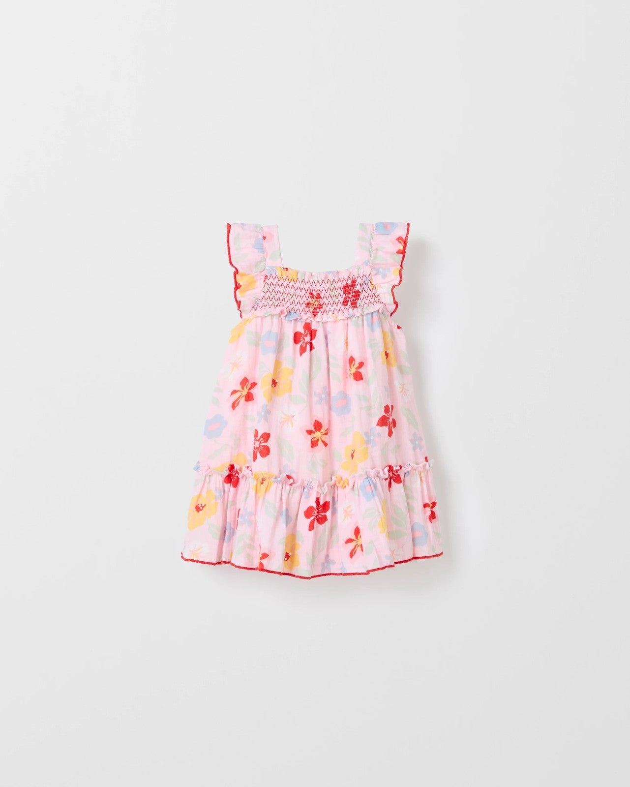 Baby Shirred Frill Layer Dress