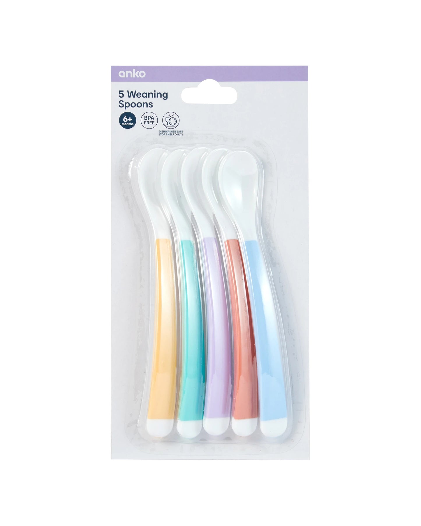 5 Pack Weaning Spoons