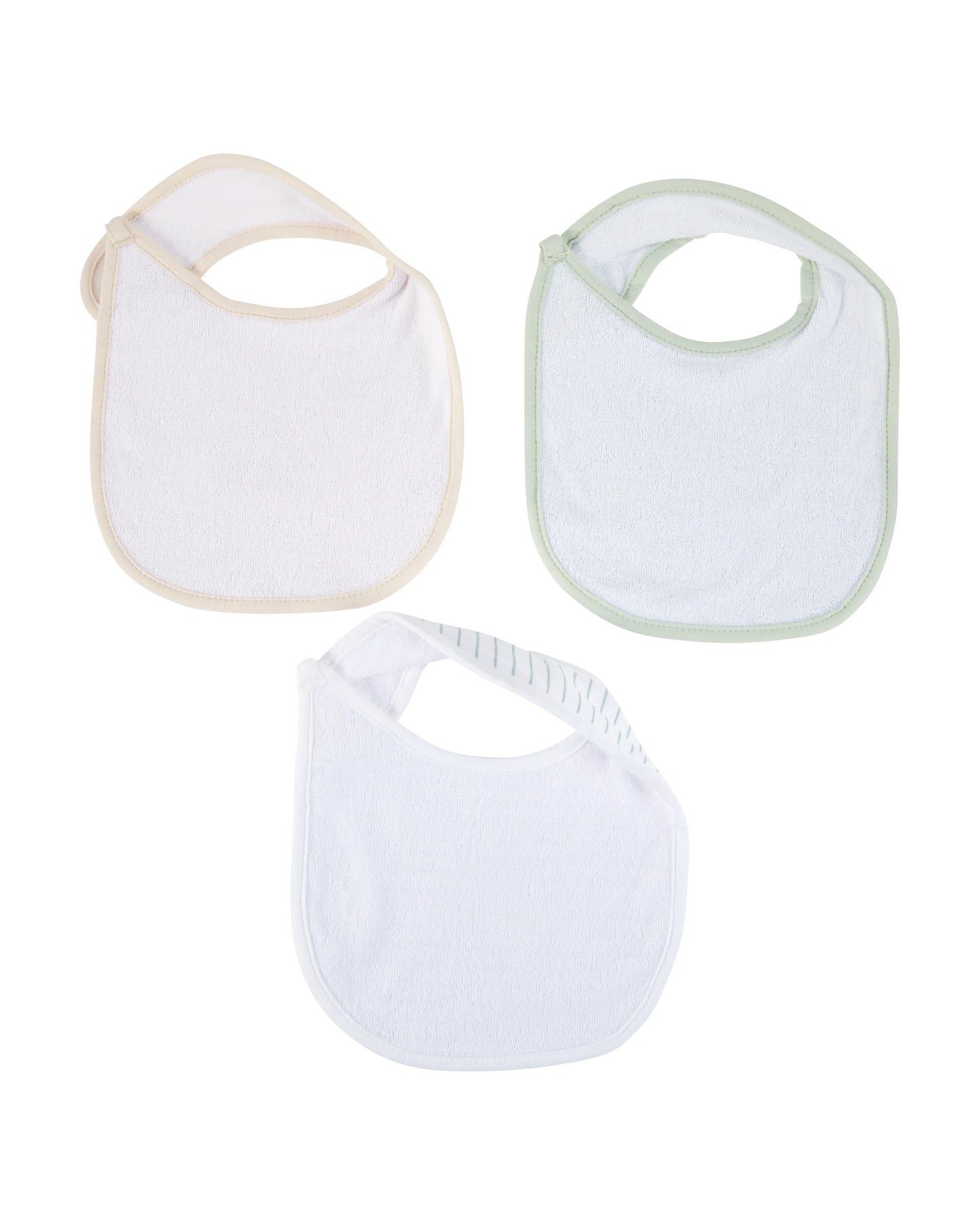 3 Pack Organic Cotton Bibs - Flora