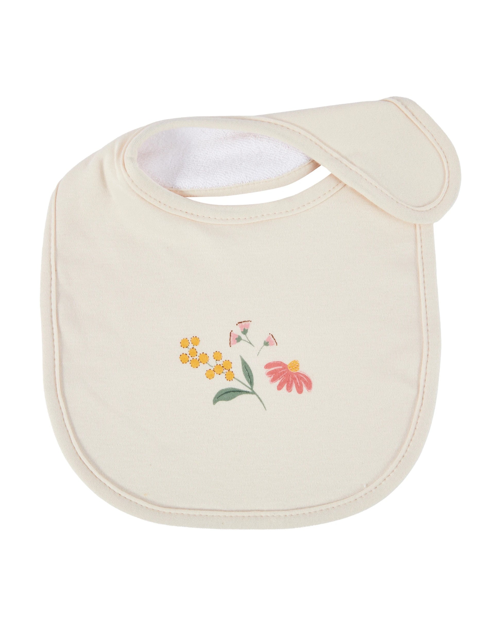 3 Pack Organic Cotton Bibs - Flora