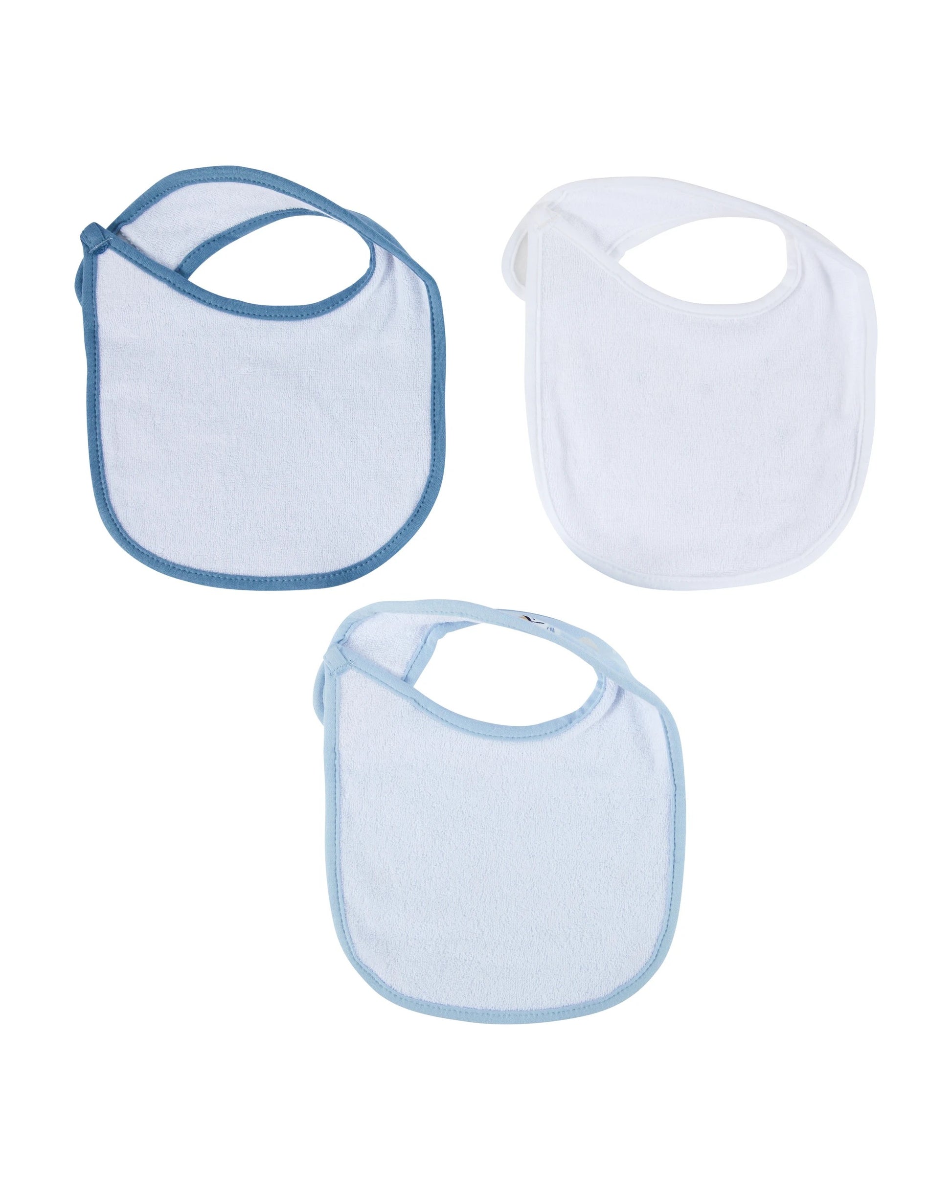 3 Pack Organic Cotton Bibs - Space