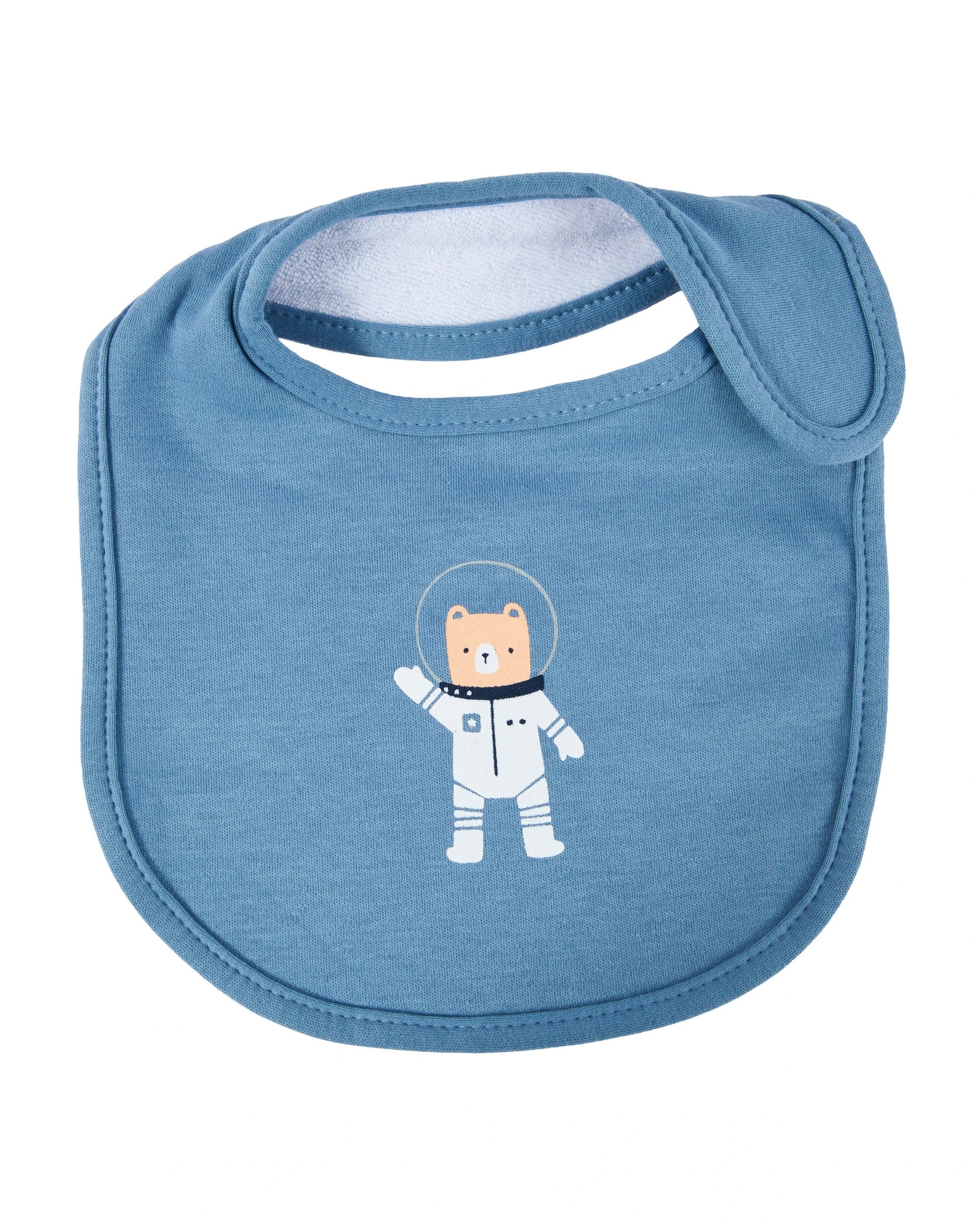 3 Pack Organic Cotton Bibs - Space