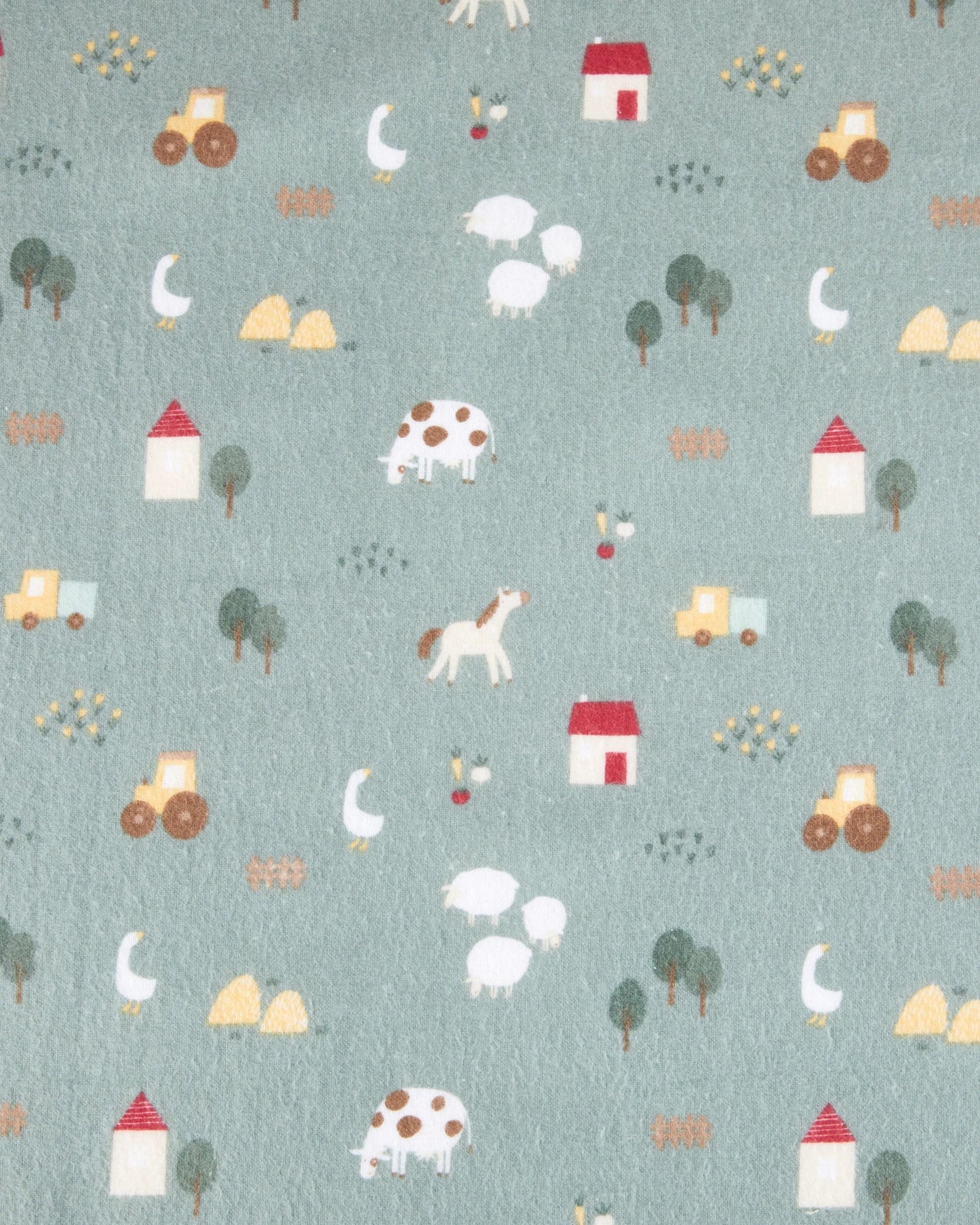 3 Pack Cotton Flannelette Wraps - Farm