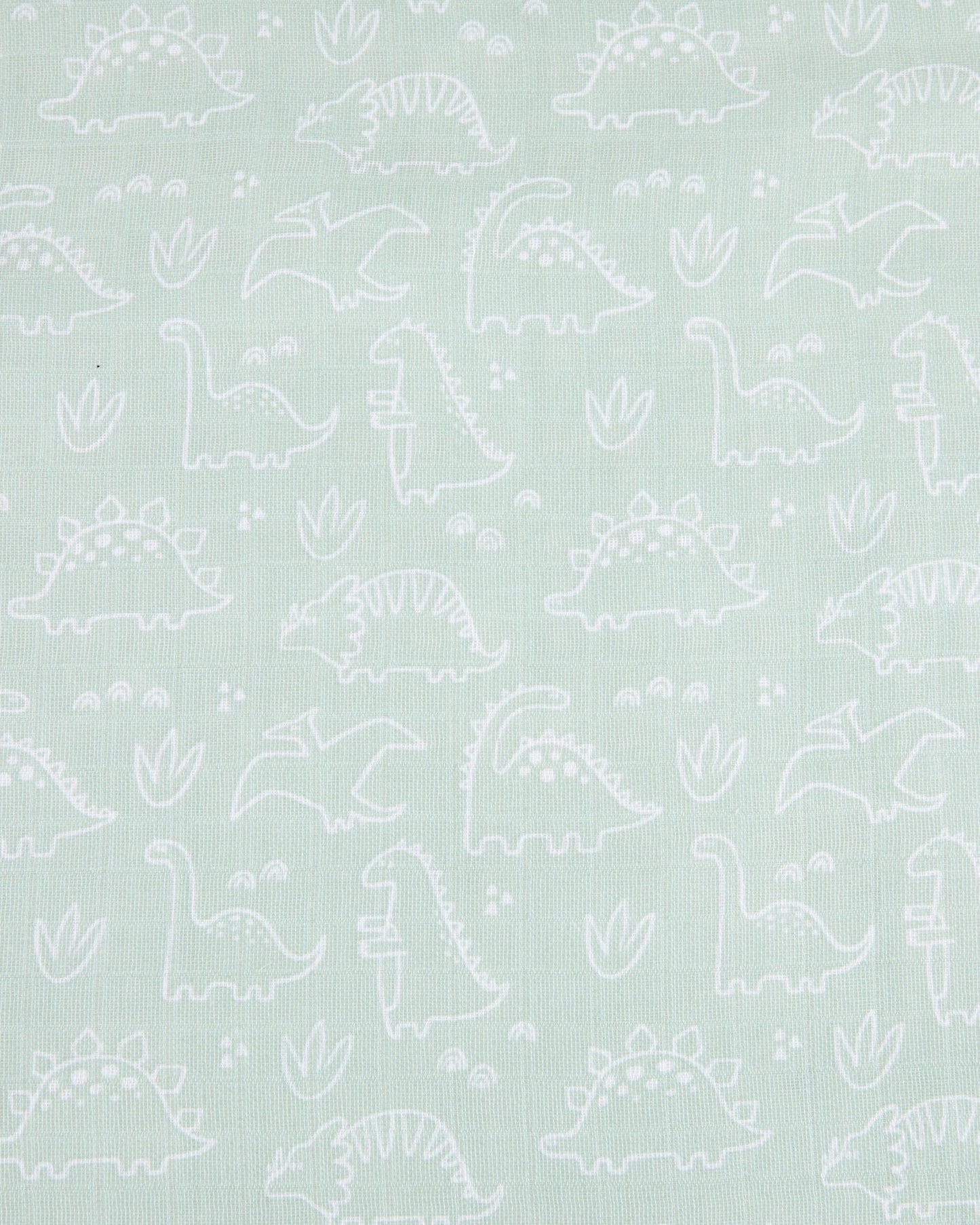 3 Pack Organic Cotton Muslin Wraps - Dino