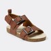 Dymples Baby Double Buckle Sandals - Brown