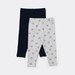 Dymples Baby Rib Leggings 2 Pack - Grey & Navy