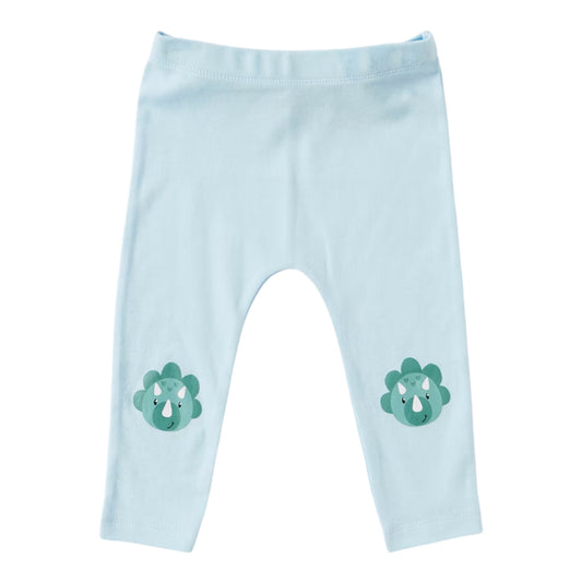 Animal Print Leggings- Dino Face -(size 3-6M)