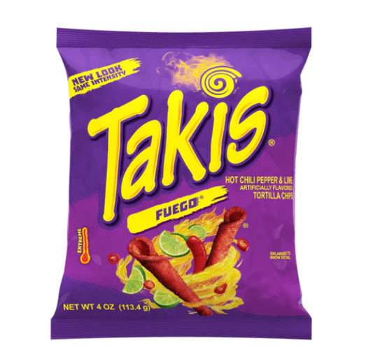 Takis Fuego Hot Chilli Pepper & Lime Tortilla 92