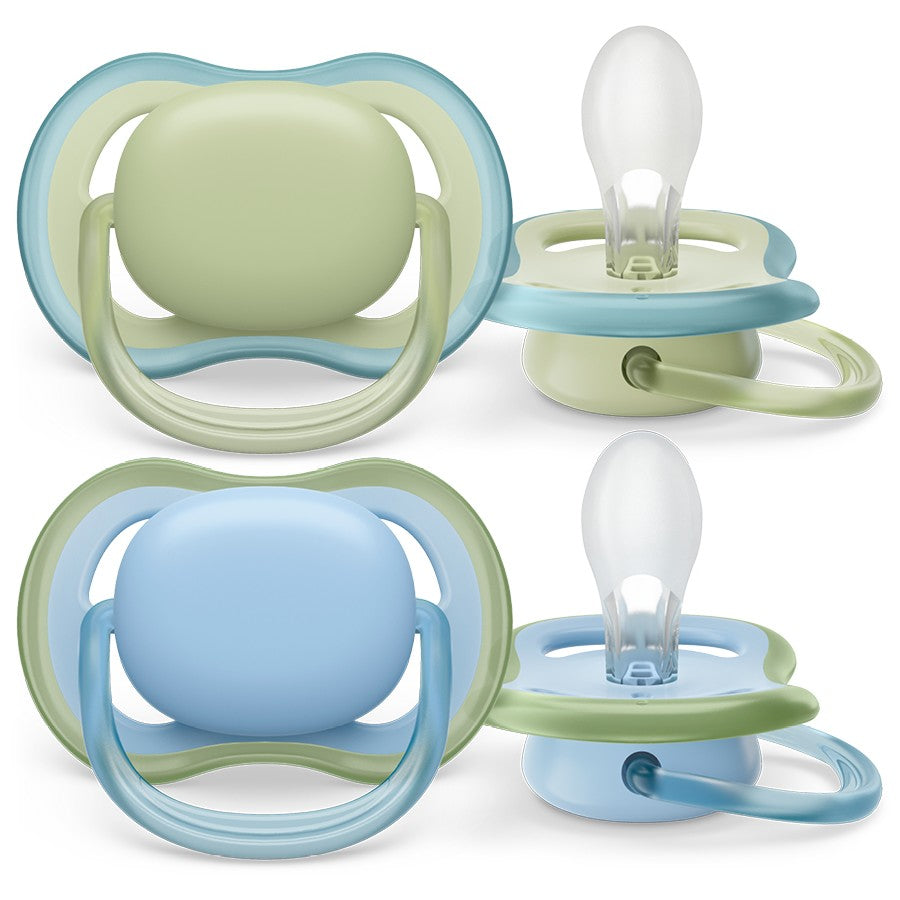 Philips Avent Ultra Air Soother Plain Mixed 0-6 months 2 Pack - Assorted*
