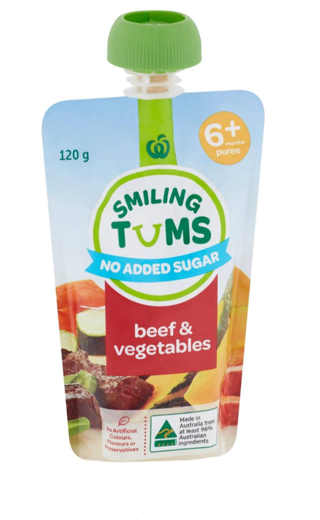 Smiling Tums 6 Months+ Beef & Vegetables 120g