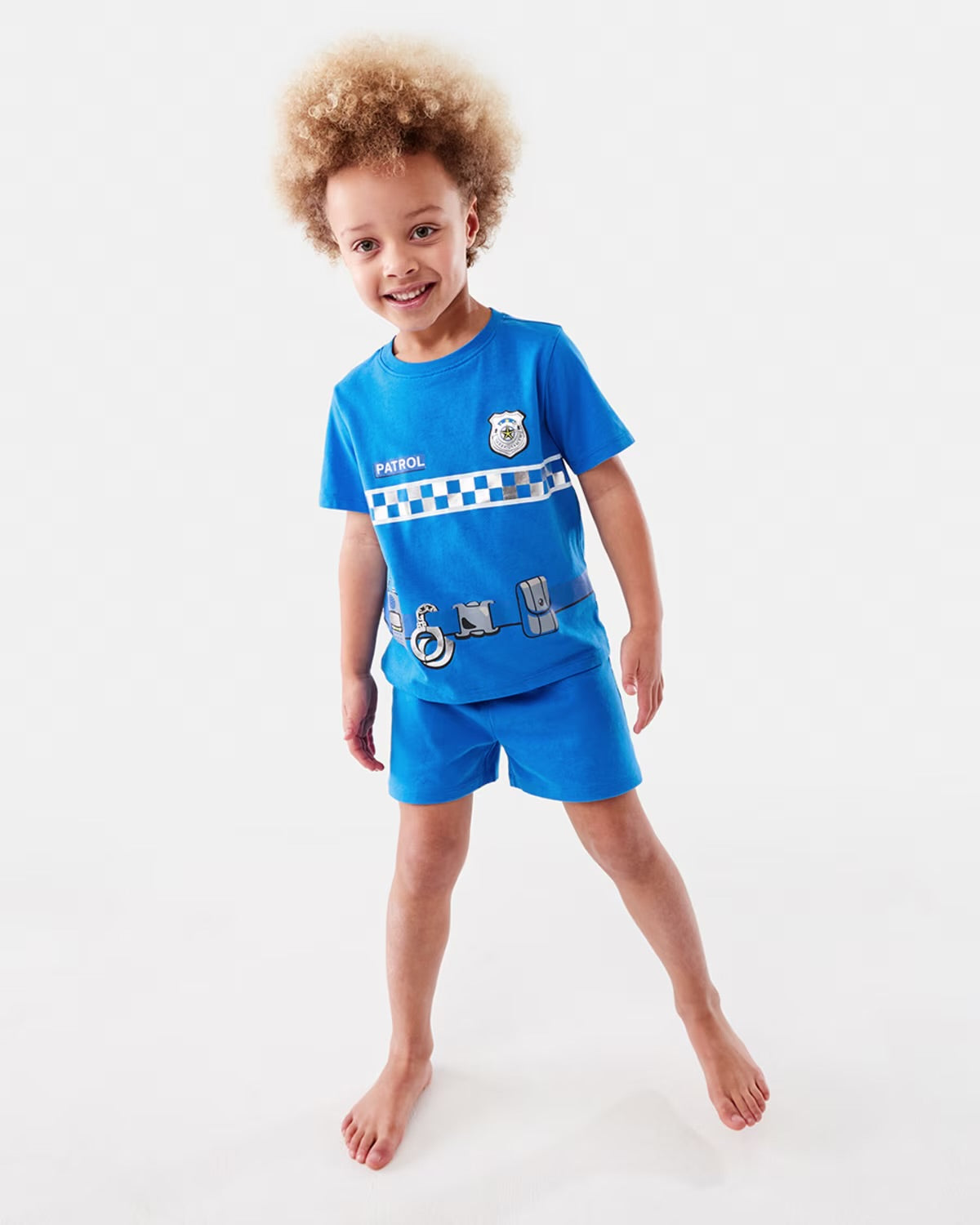 Short Sleeve Jersey Knit Pyjama Set -(size 2-3Y)