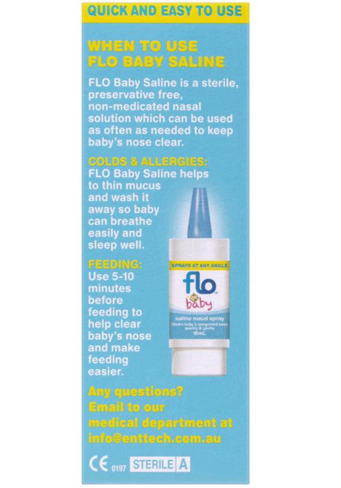 FLO Baby Saline Nasal Spray 15ml