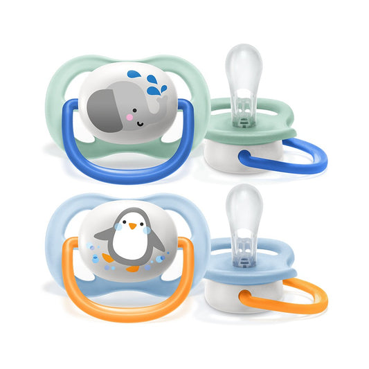 Philips Avent Ultra Air Soother Animals 0-6 months 2 Pack - Assorted*