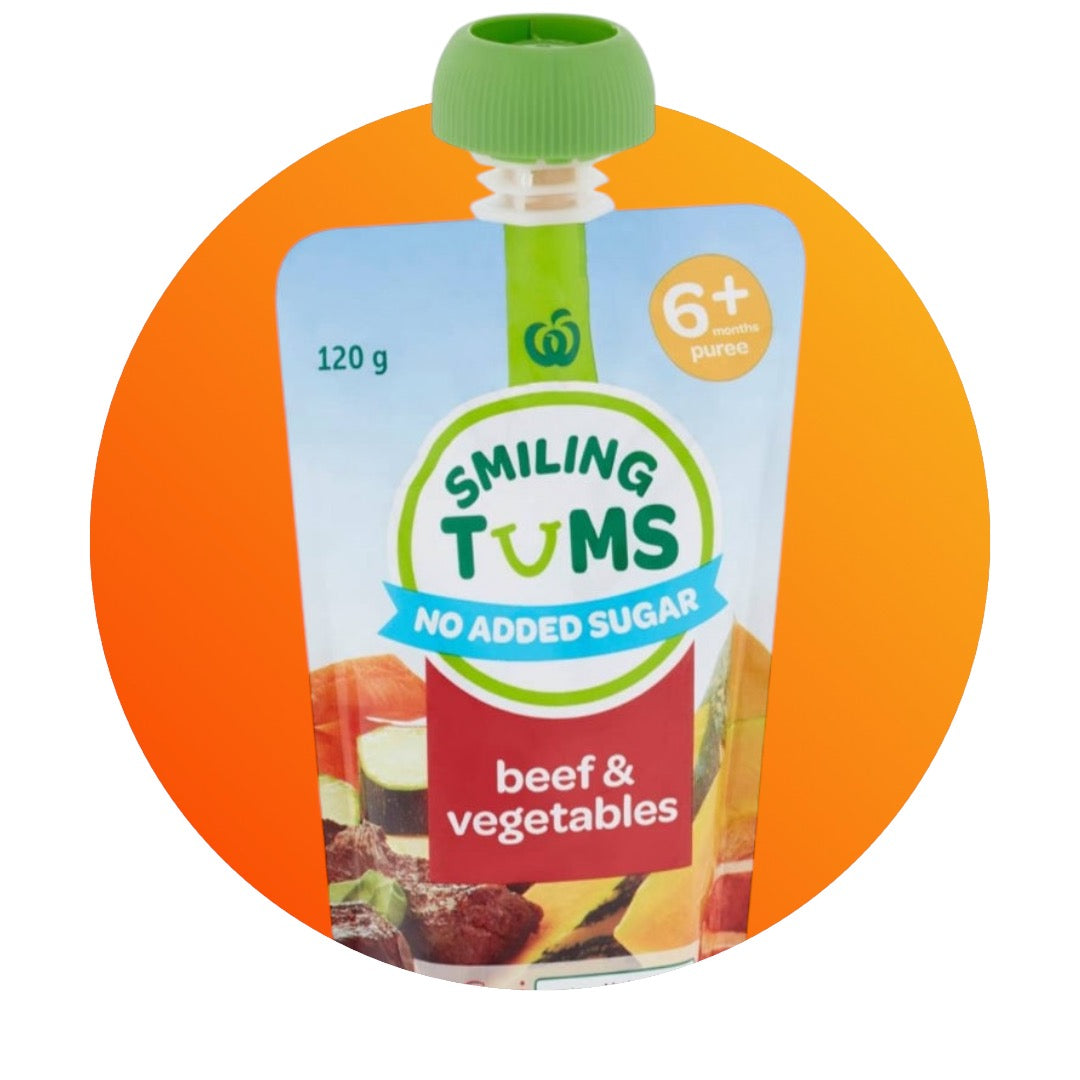 Smiling Tums 6 Months+ Beef & Vegetables 120g
