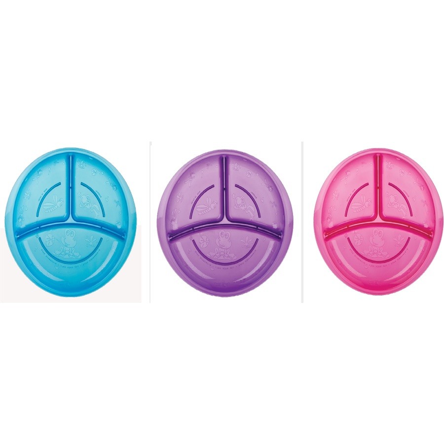 Nuby Fun Feeding Section Plate 6 Months+ - Assorted*
