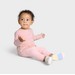Dymples Baby Rib Leggings 2 Pack - White & Pink