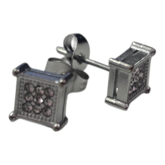 square stud earrings