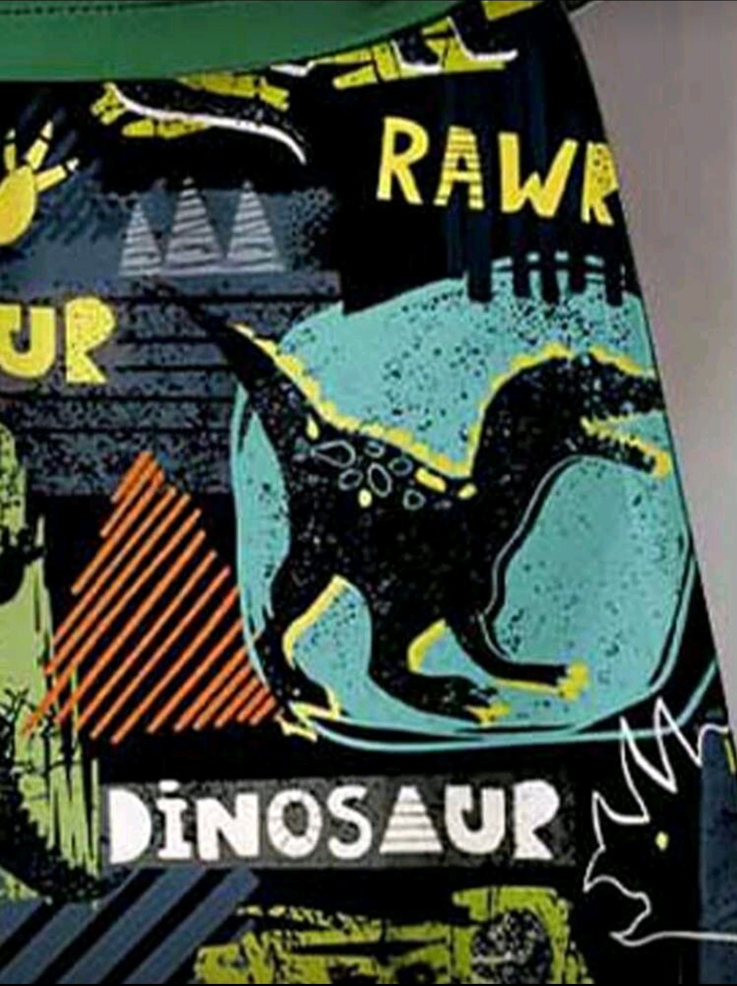2pcs/Set Toddler Boys' Casual Dinosaur Silhouette, Footprint, Line Design, Letter Graphic Print Short Sleeve T-Shirt And Shorts Set
