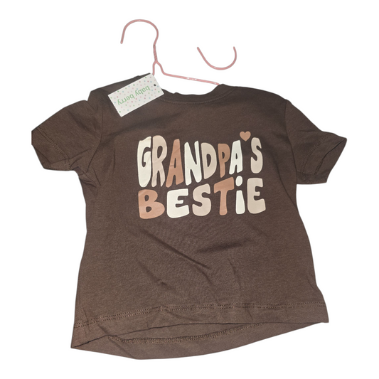 Grandpas bestie shirt -(size 6-12M)