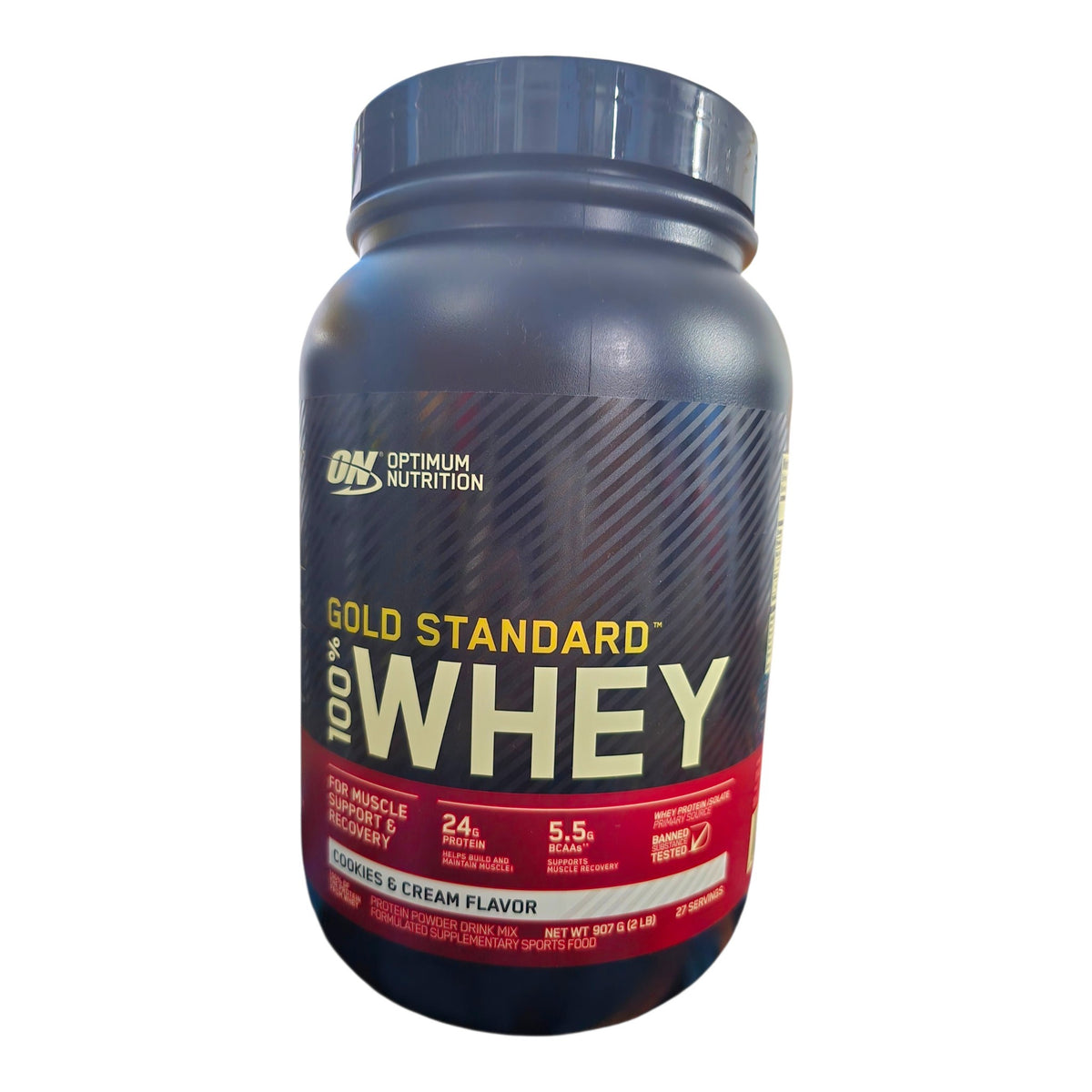 Gold Standard Whey (27srv) Cookies & Cream Flavor