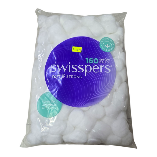 160 Cotton balls Swisspers soft & strong