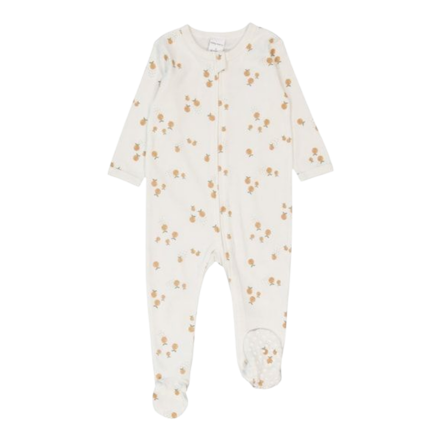 Baby Cotton 2-Way Zip Romper -(size 0-3M)