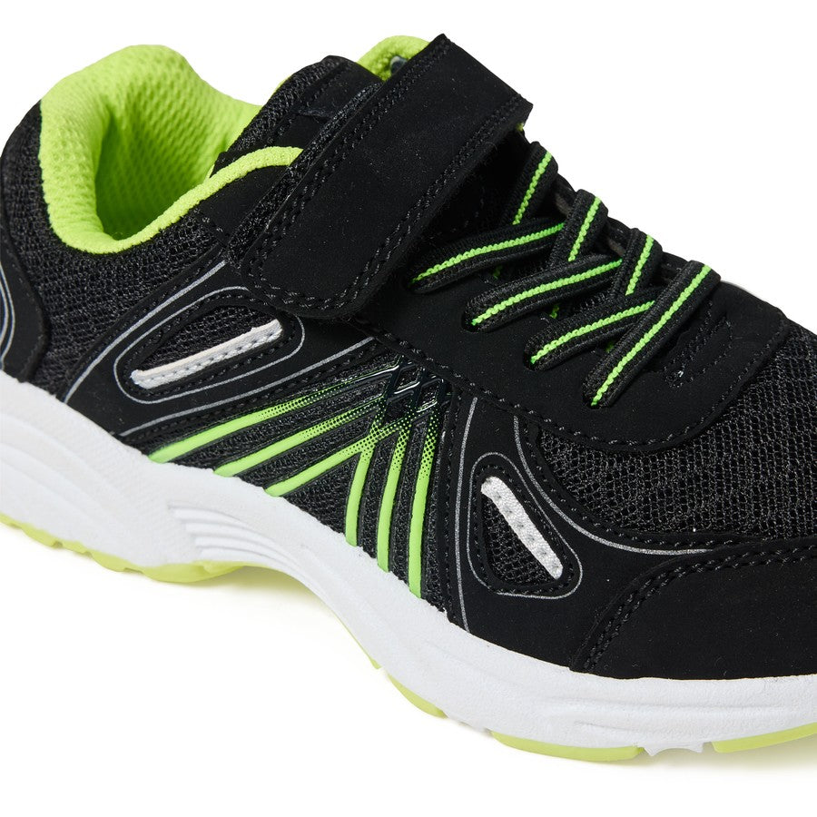 Circuit Kids Tab Shoes - Black & Green