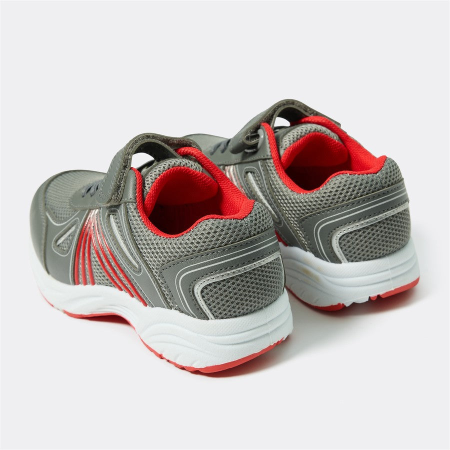 Circuit Kids Shoes - Grey & Red